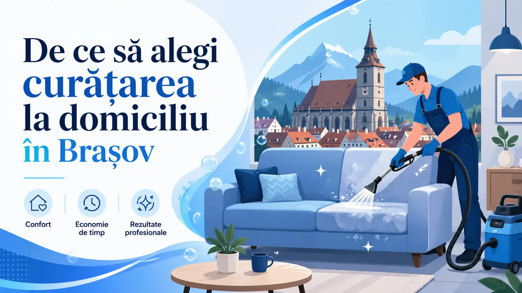De ce să alegi curățarea la domiciliu în Brașov